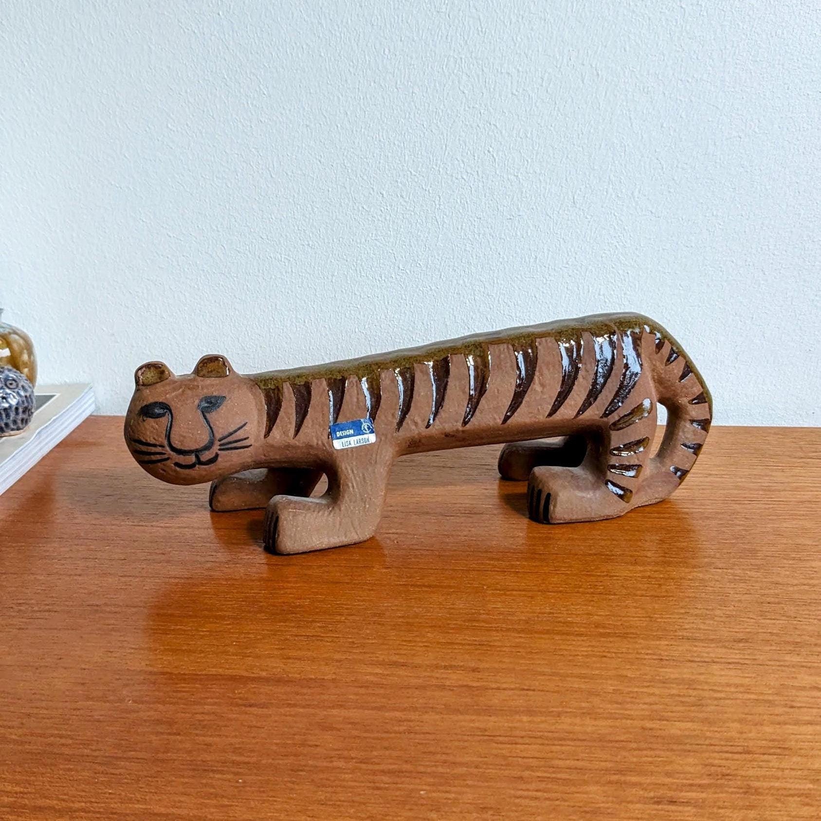 リサラーソン タイガー Lisa Larson TIGER - Vintage Gustavsberg Afrika Series Retro