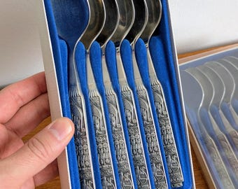 KONGE tinn カトラリーセット Konge Tinn Small Serving Set of 3 - 2 Forks + 1 Butter Knife