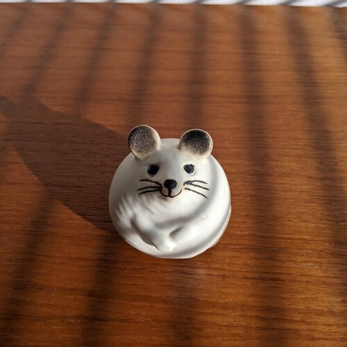 Shops Lisa Larson mouse - Gustavsberg - Gorgeous Merry Mouse white figurine - Collectible retro item