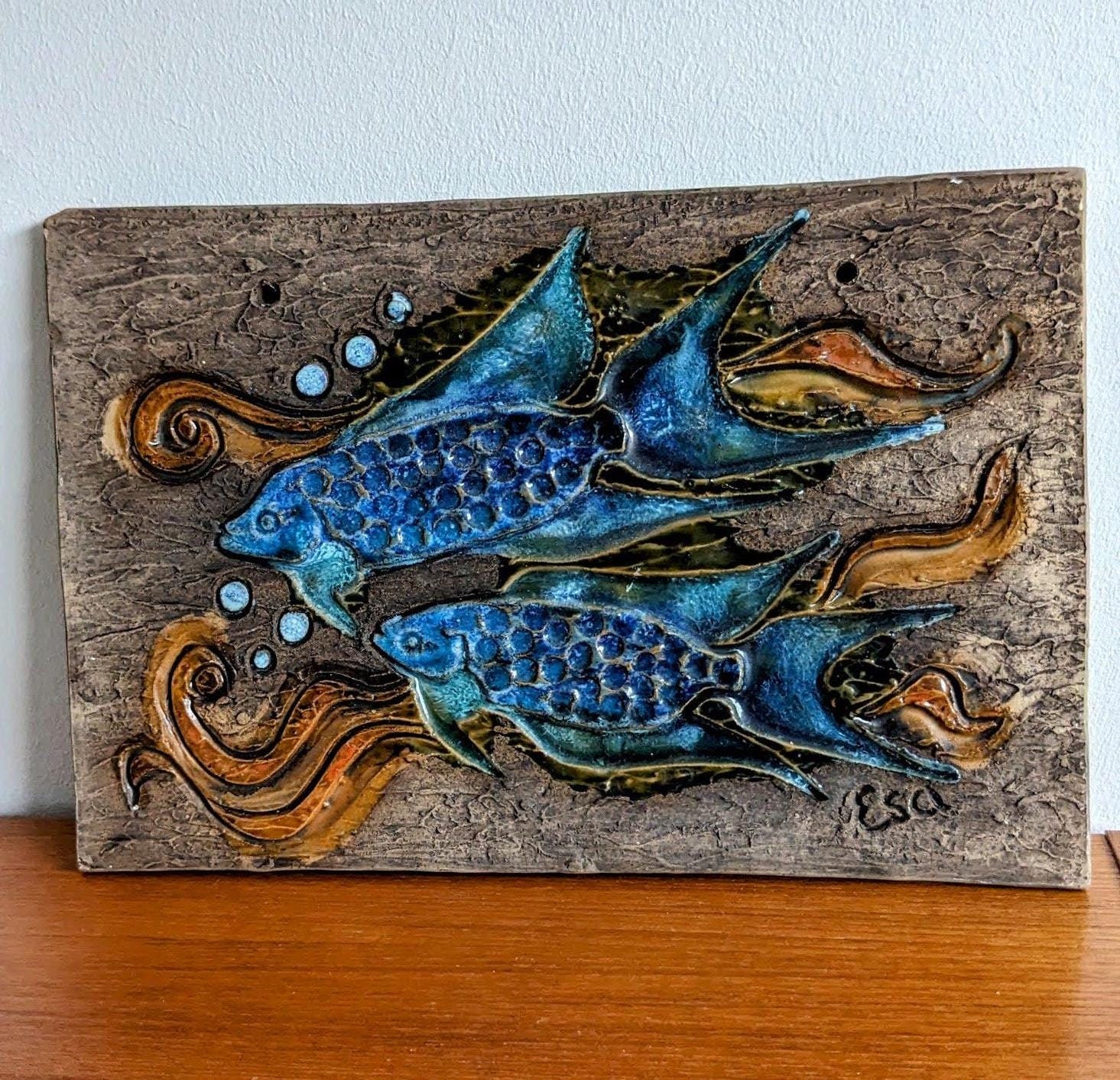 Stig Lindberg Fish - Etsy Stig Lindberg Fish - Etsy