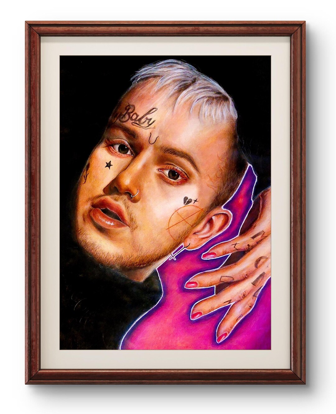 Lil Peep Art Print Poster - Etsy