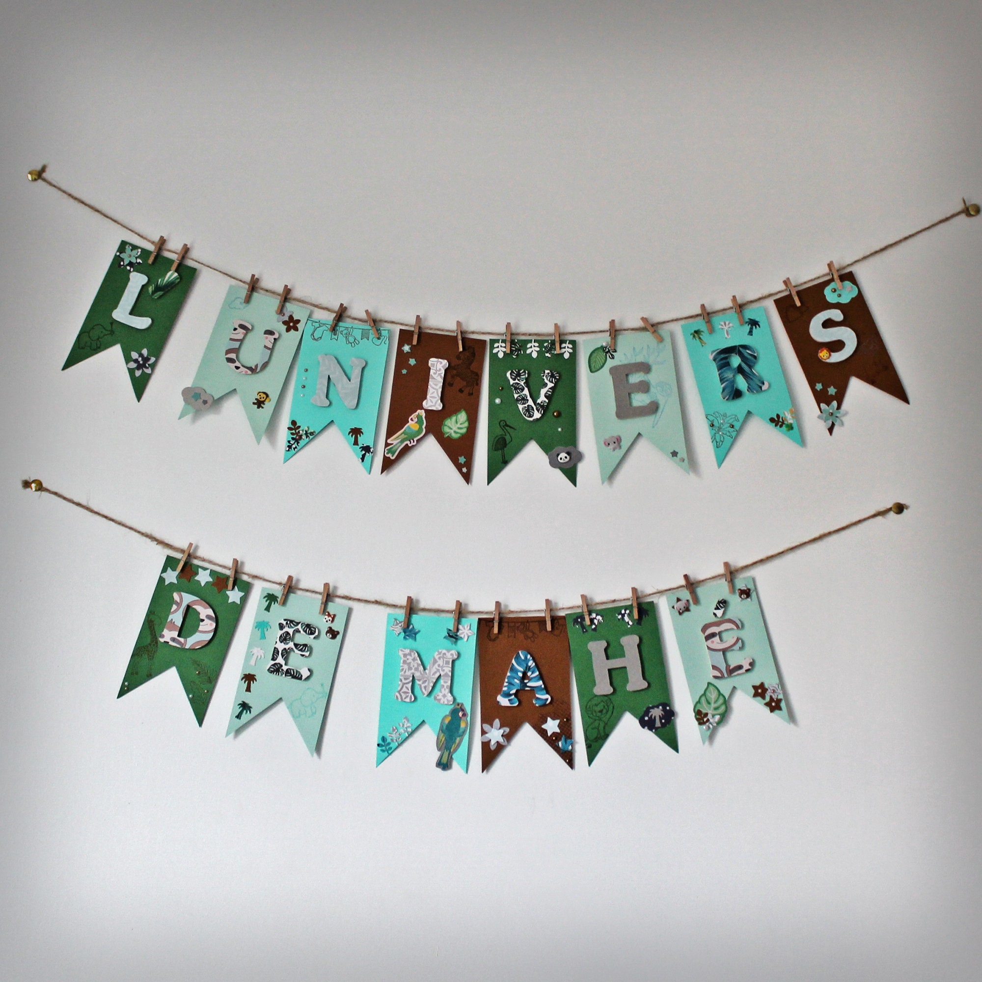 Fanion Pour Guirlande Décorative