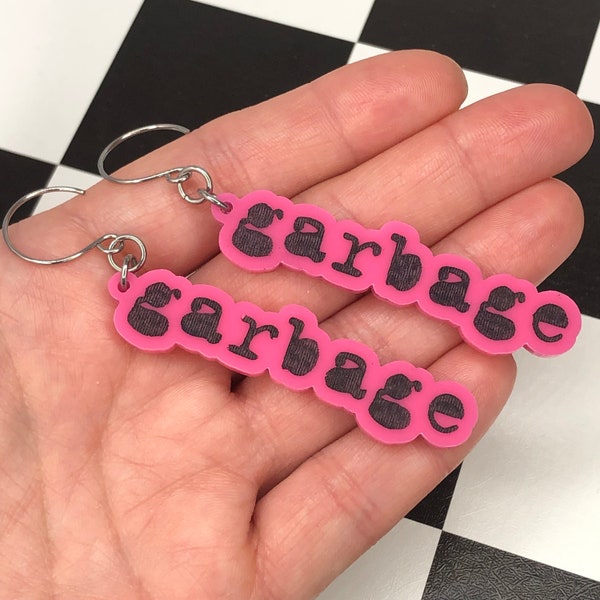 Garbage band earrings 90's Electronic Grunge Music Shirley Manson