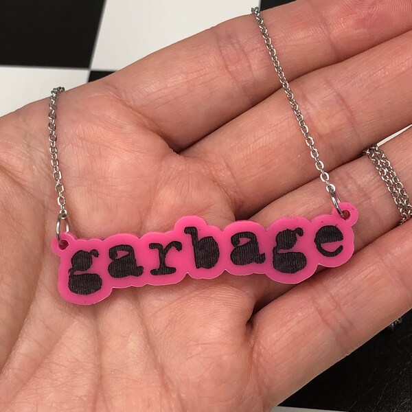 Garbage band necklace 90's Electronic Grunge Music Shirley Manson