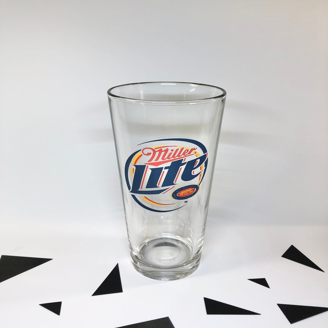 Vintage Miller Lite Pint Glass Etsy