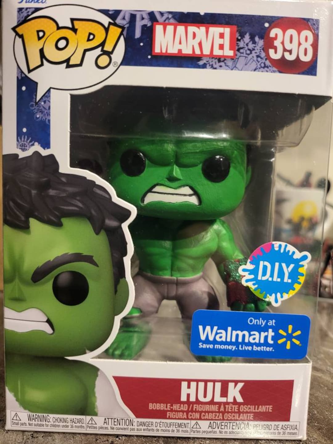 Hulk 398 Funko Pop DIY Walmart Exclusive Decorated 