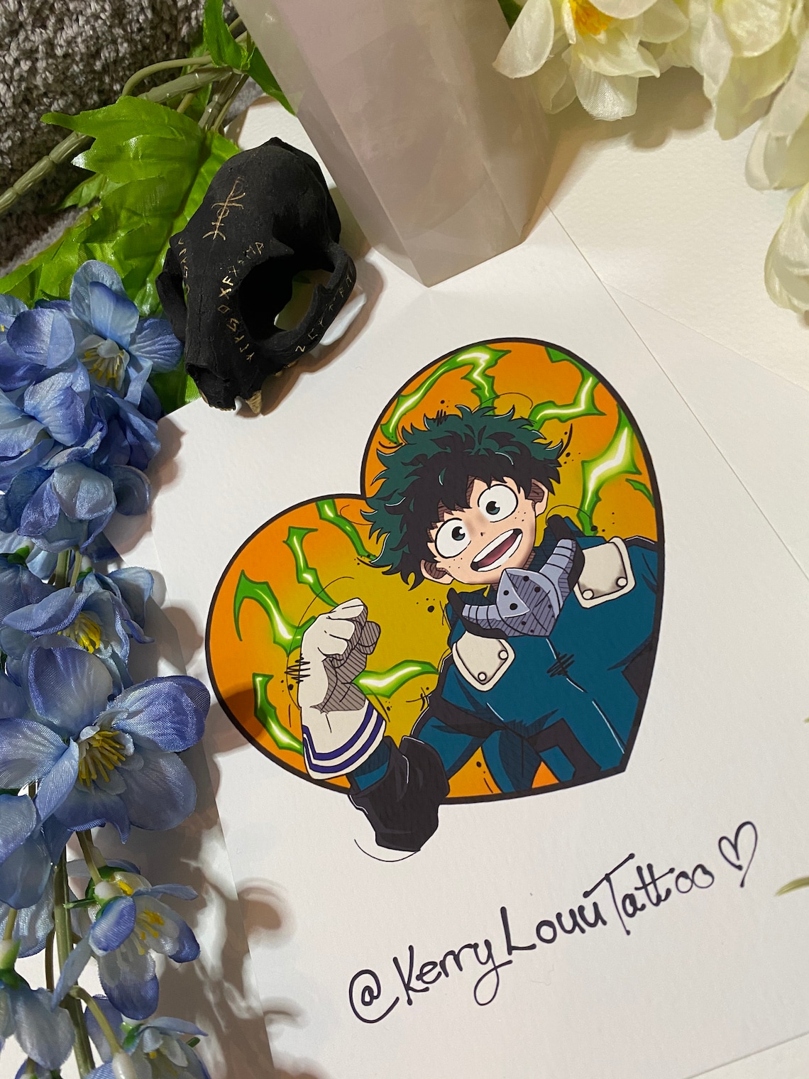Deku MHA Tattoo Design Print Etsy Singapore