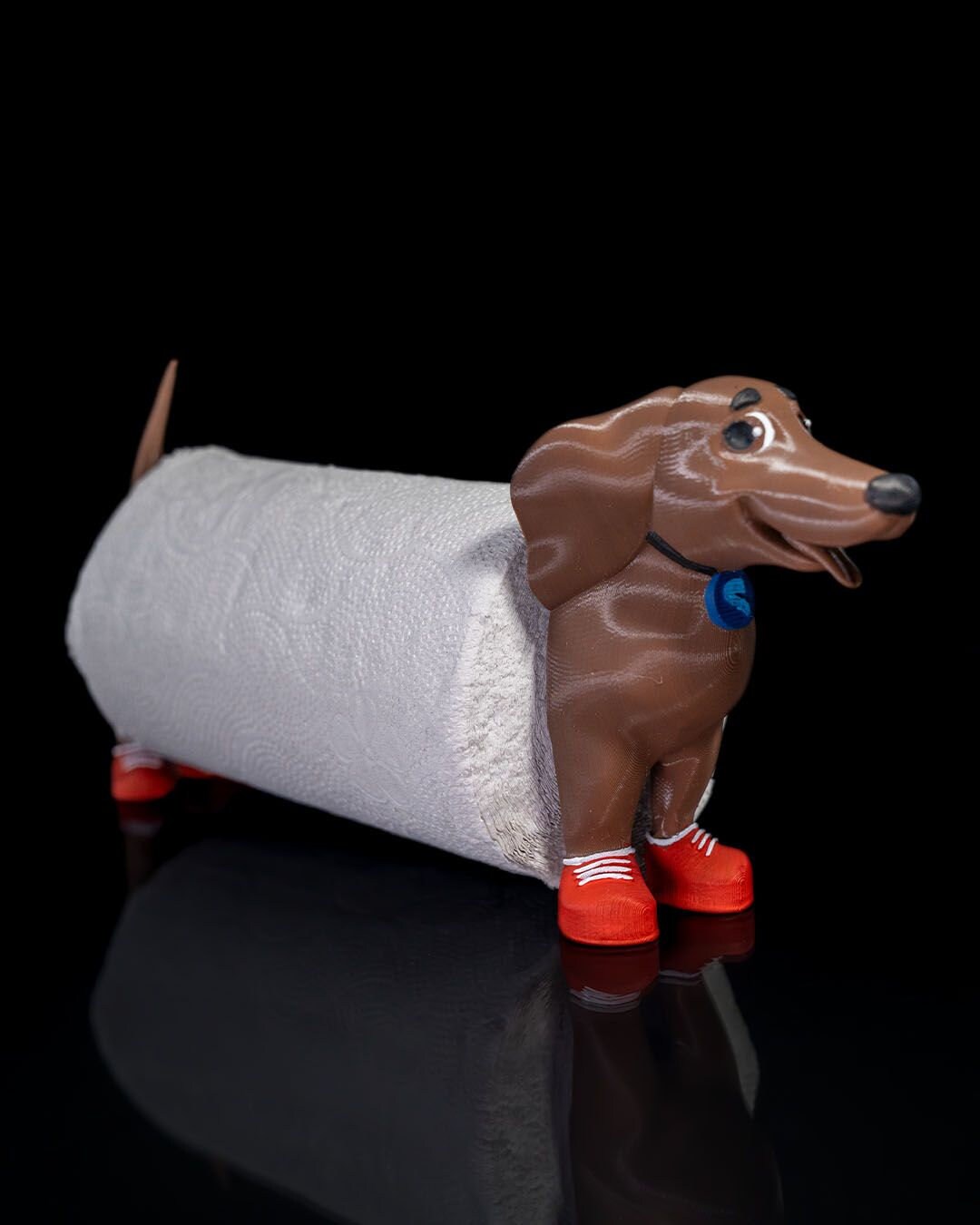 Wiener Dog Paper Towel Holder 3d Printed Etsy