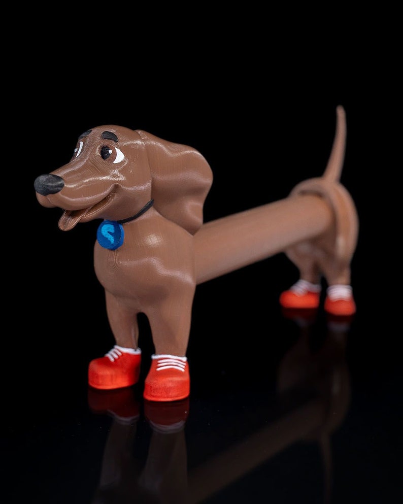 Wiener Dog Paper Towel Holder 3d Printed Etsy