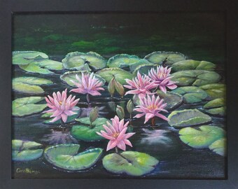 Lily Pad Painting Etsy