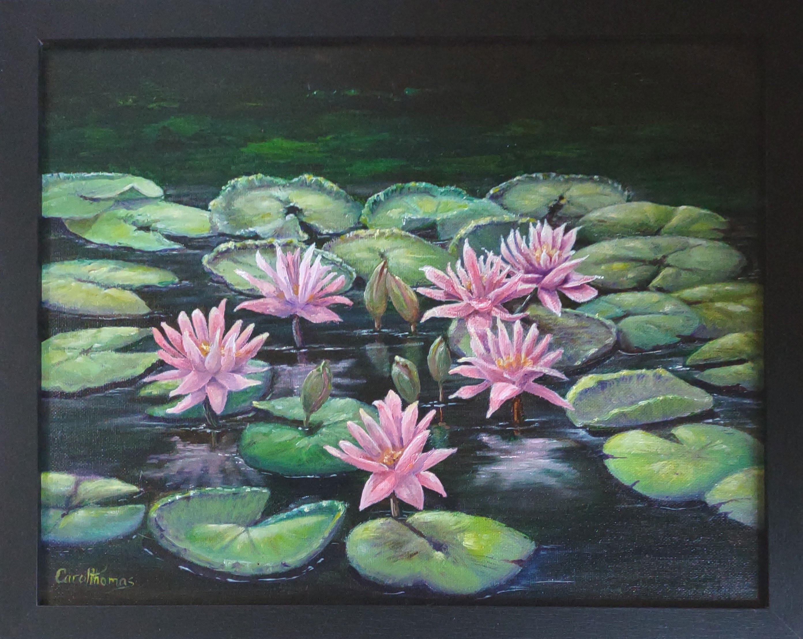 Lily Pad Painting Etsy Lily Pad Painting Etsy