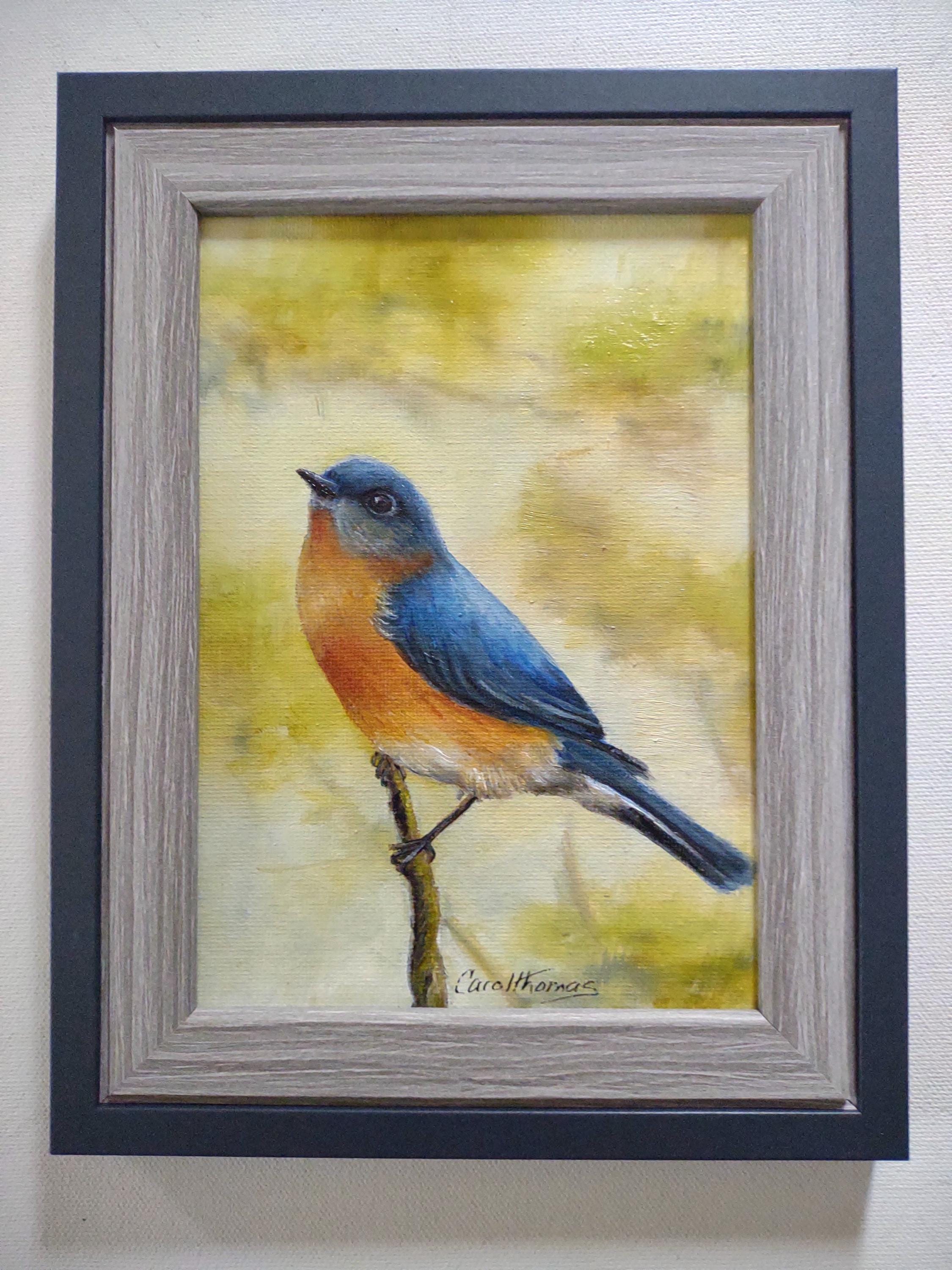 Bluebird Oil Painting - Etsy