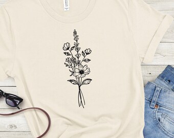 Wildflower Shirt, Stay Wild Shirt, Shirt for friends, Shirt for women