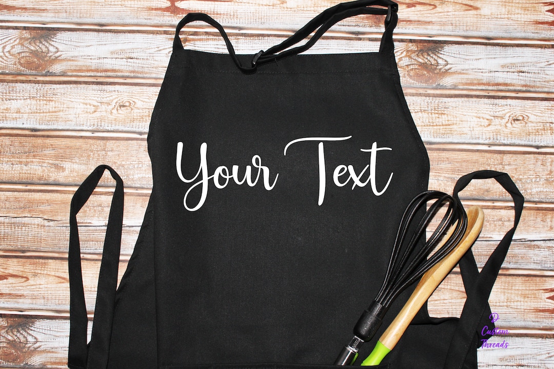 Written Aprons Custom Apron, Personalized Apron, Custom PRINTED TEXT Apron ...