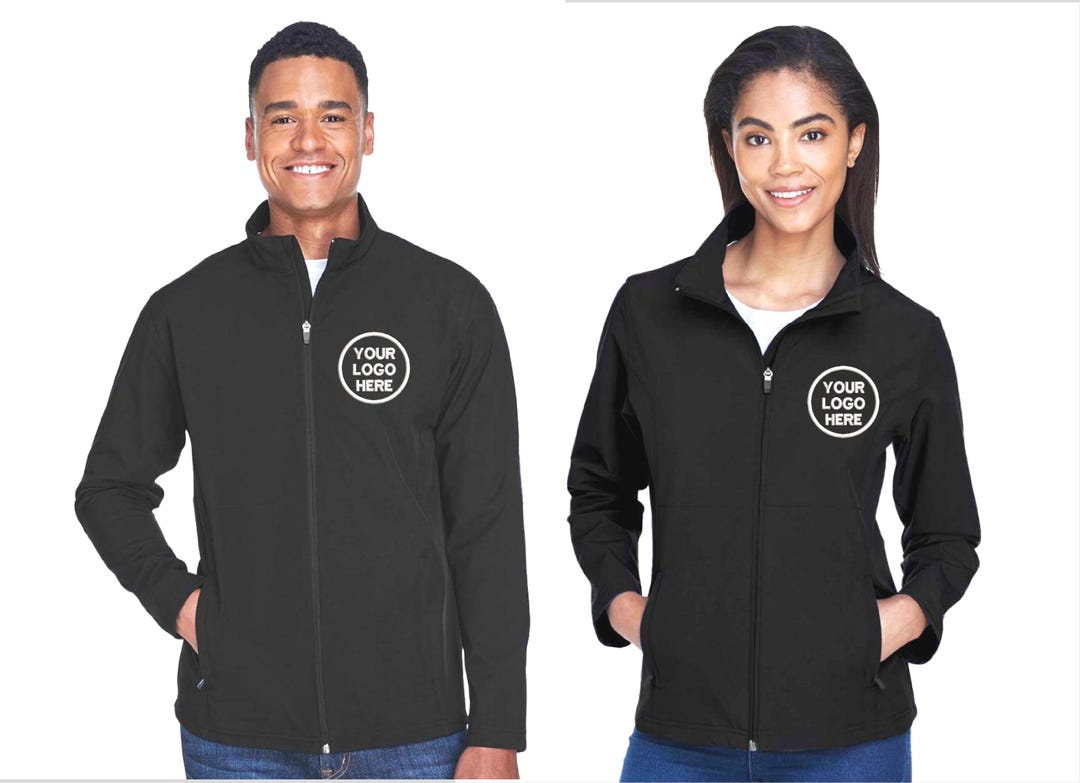 Custom Soft Shell Jacket Embroidered With Your Logo Design Custom Soft ...