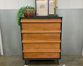 SOLD | Baumritter Mid Century Modern Tall Dresser