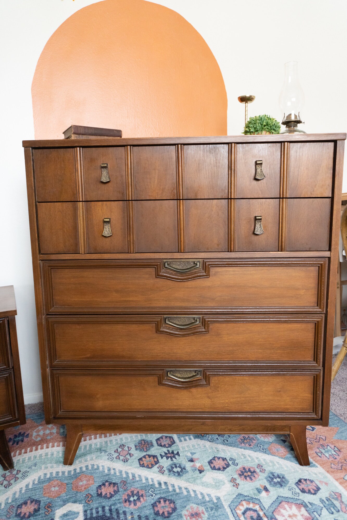 mid century modern nightstand and dresser Amazon.com: Evermagin 3-Piece Bedroom Furniture Set for Bedroom, 55" Wide Fluted 6-Drawer Dresser with 2 Nightstands, Mid-Century Modern Dresser and Nightstand Set (Walnut) : Home & Kitchen