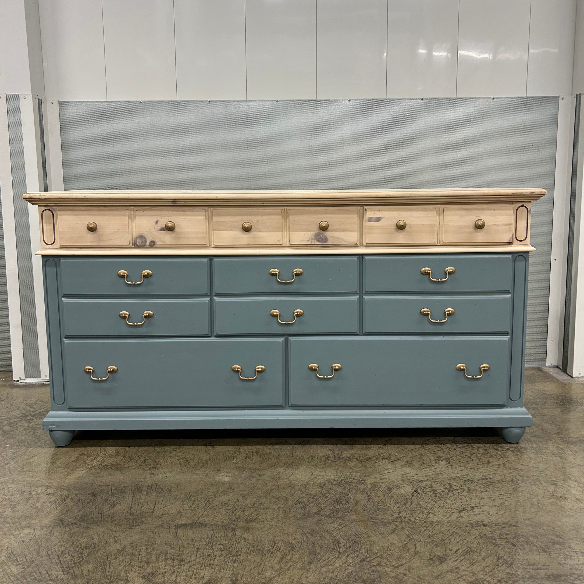 Blue/white Washed Dresser Etsy