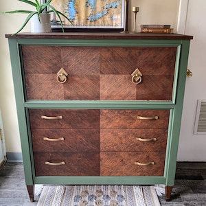 Mid Century Modern Dresser + Bar