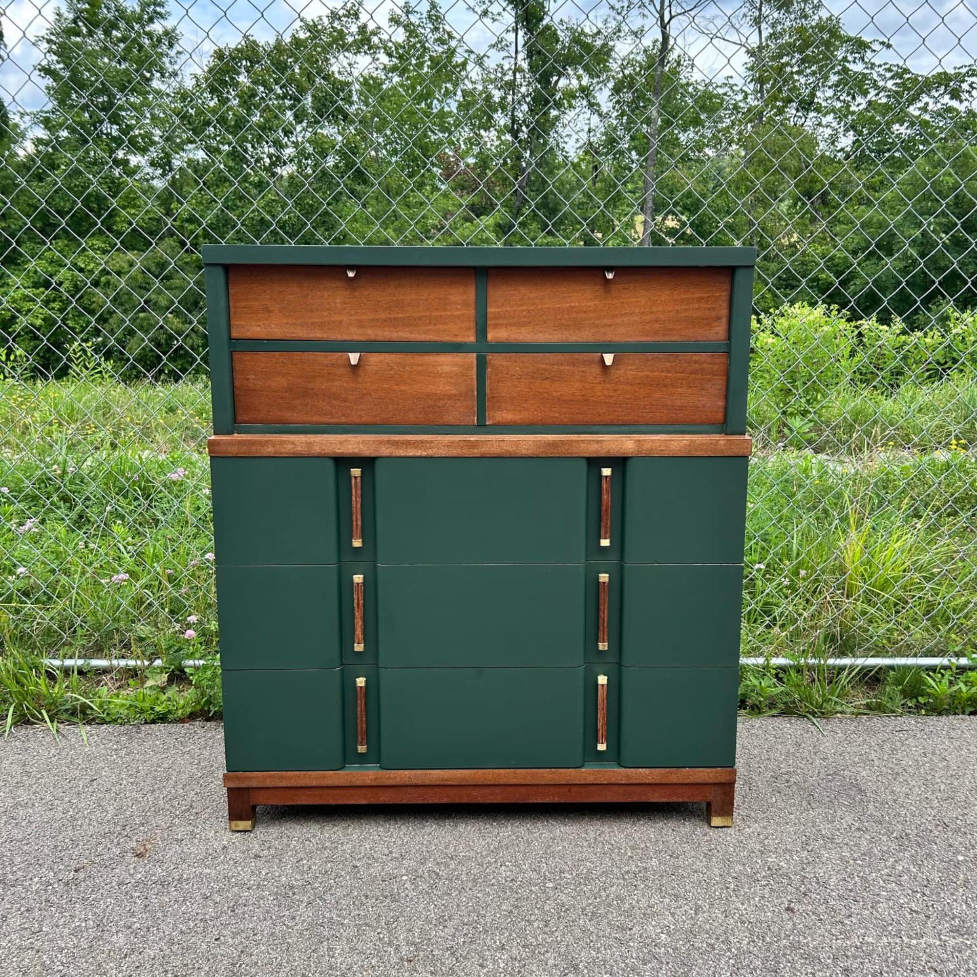 SOLD | Mid Century Modern Green American Martinsville Dresser