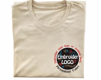 Custom Embroidered T-Shirt - Logo, Monogram, Emblem Design