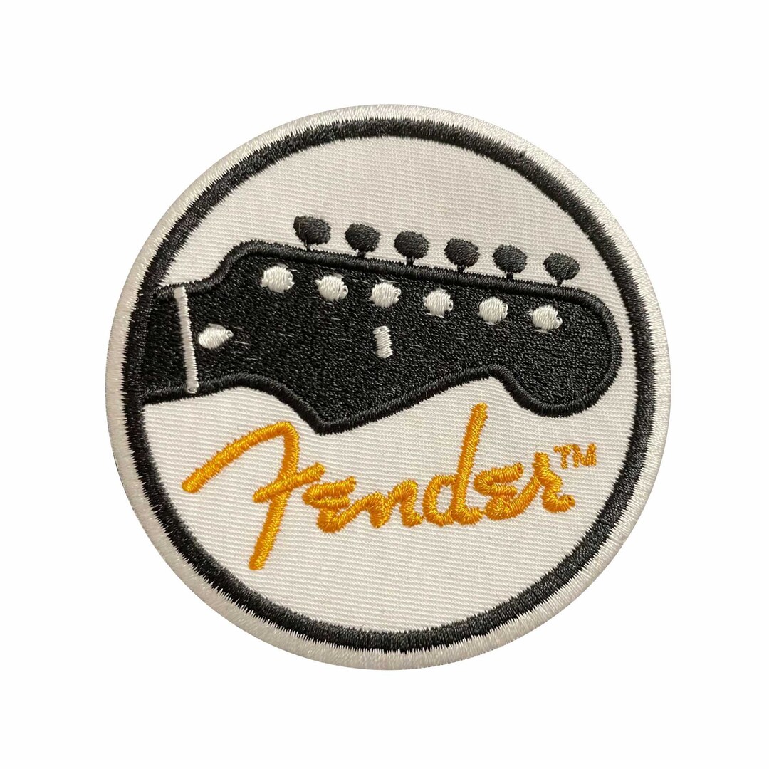 Fender Headstock Embroidered Patch Iron/sew on 8cm Etsy