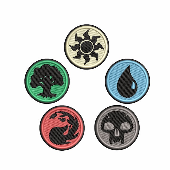 Mana Emblem - Embroidery Patches- 3 Sizes - Iron/Sew on