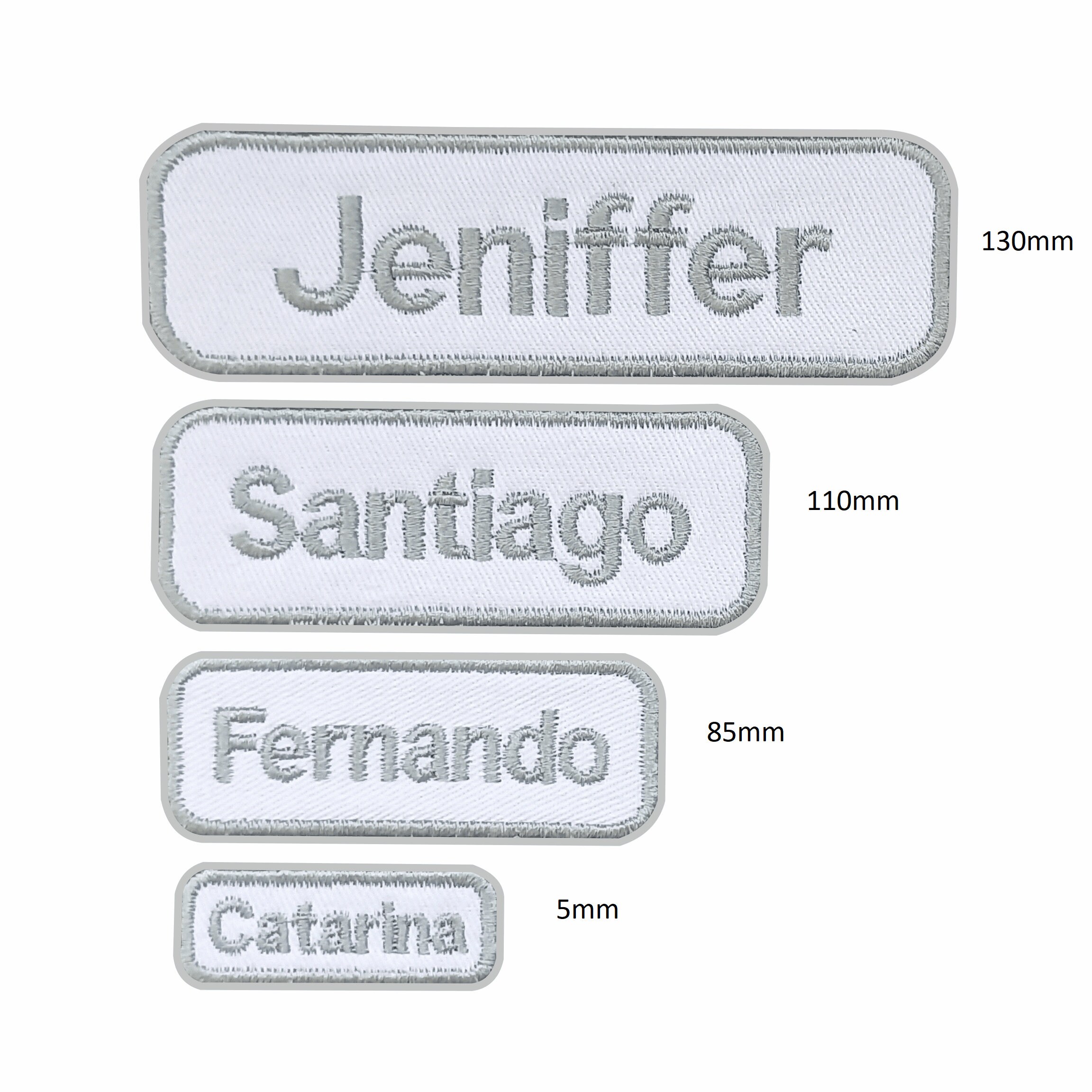 Custom Embroidered Name - 4 Sizes - Hook & Loop or Iron/sew On - Etsy