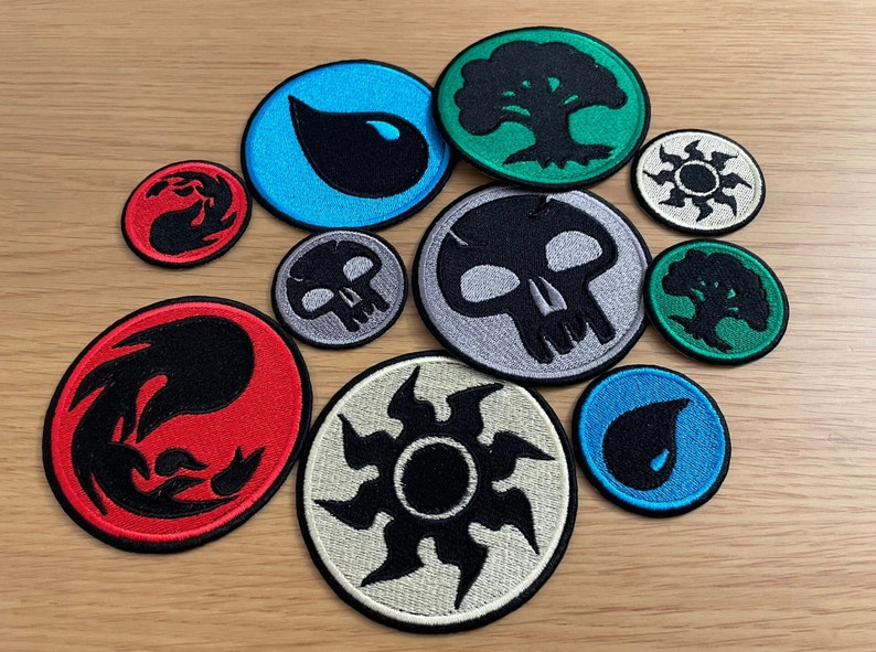 Mana Emblem - Embroidery Patches- 3 Sizes - Iron/Sew on image 10