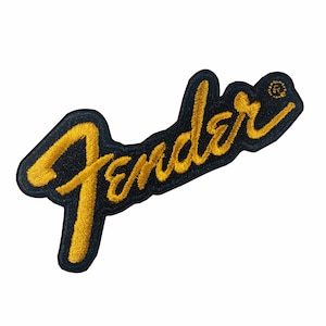 Guitar Emblem - Embroidered Patch Iron/Sew on - 9cm