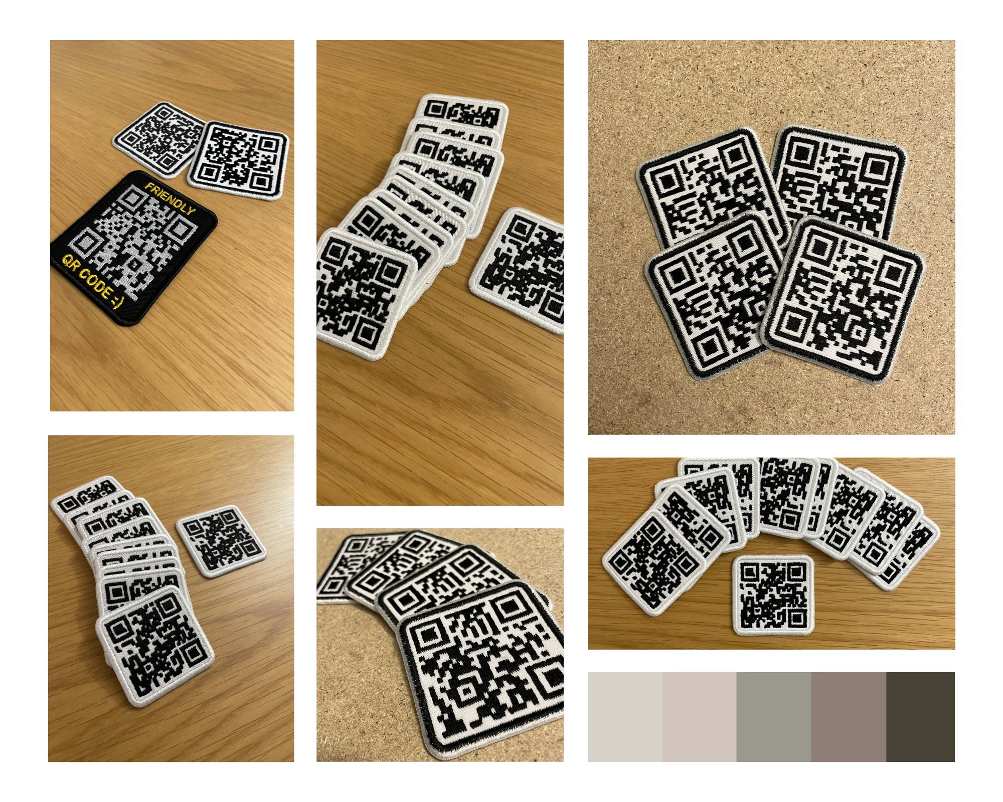 Qr Code On Rope Custom Embroidered QR Code Patch: Iron On/hook & Loop - Etsy