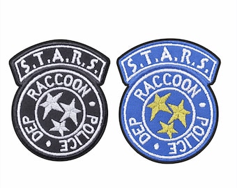 Resident Evil - STARS RPD - Hook/Loop - Iron/Sew on - Embroidered Patch - 95mm