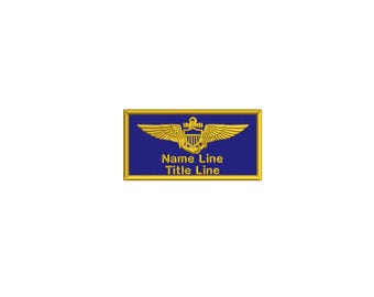 Marinefliegerabzeichen – Individueller Namensaufnäher – Aufbügeln / Klettverschluss
