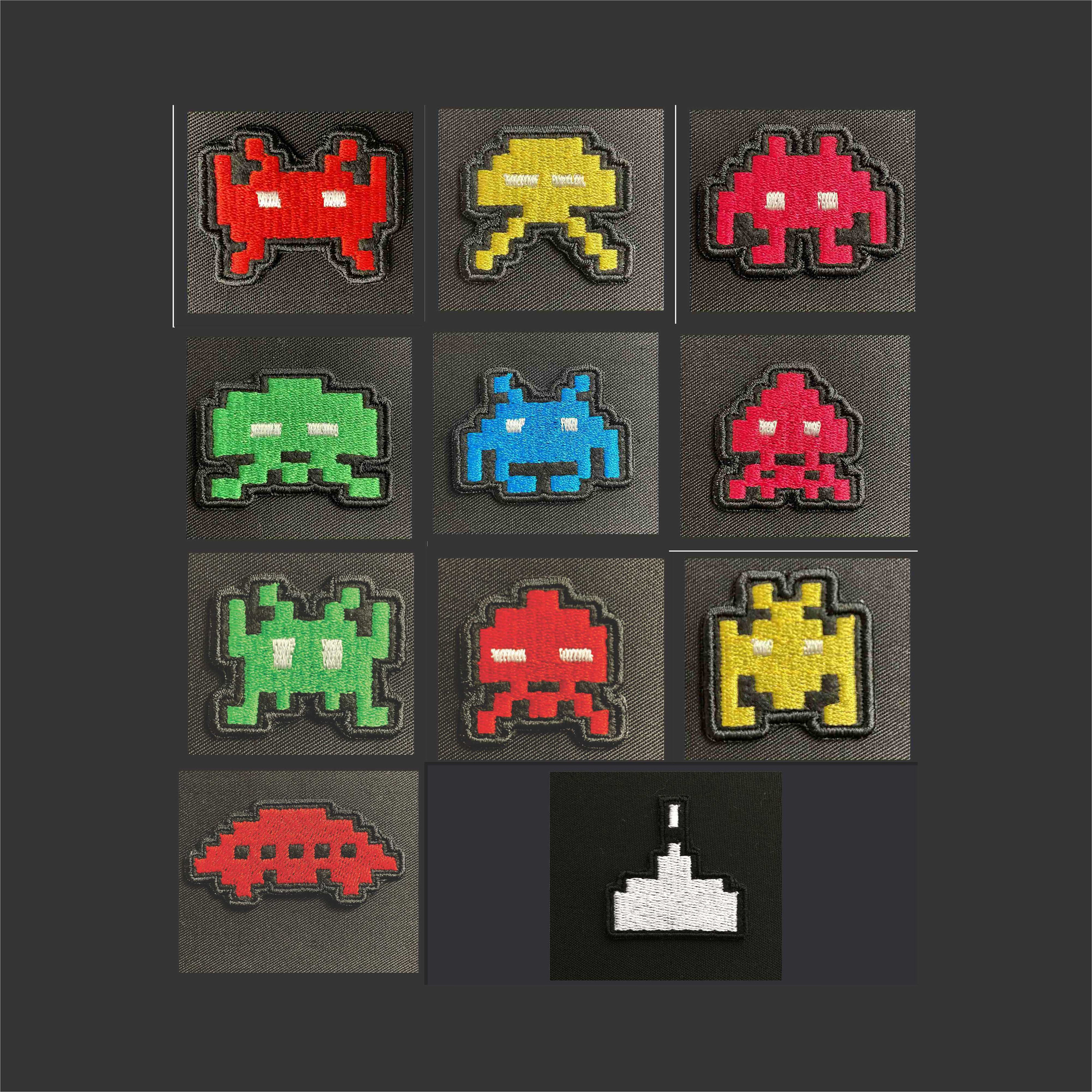 Set of 11 Space Invaders Embroidered Patch - Iron/sew On - Etsy