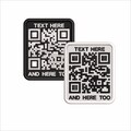Custom Embroidered QR Code Patch: Iron On/Hook & Loop product logo