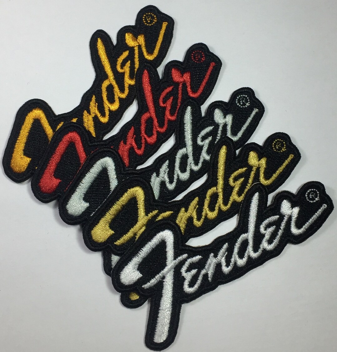 Fender Embroidered Patch Iron/sew on 9cm Etsy