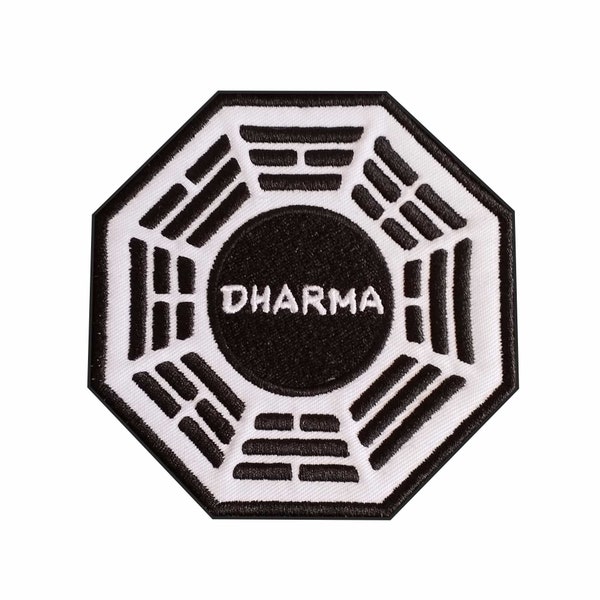 Initiative du Dharma - Toutes les stations - Pièce brodée à repasser/coudre 95 mm