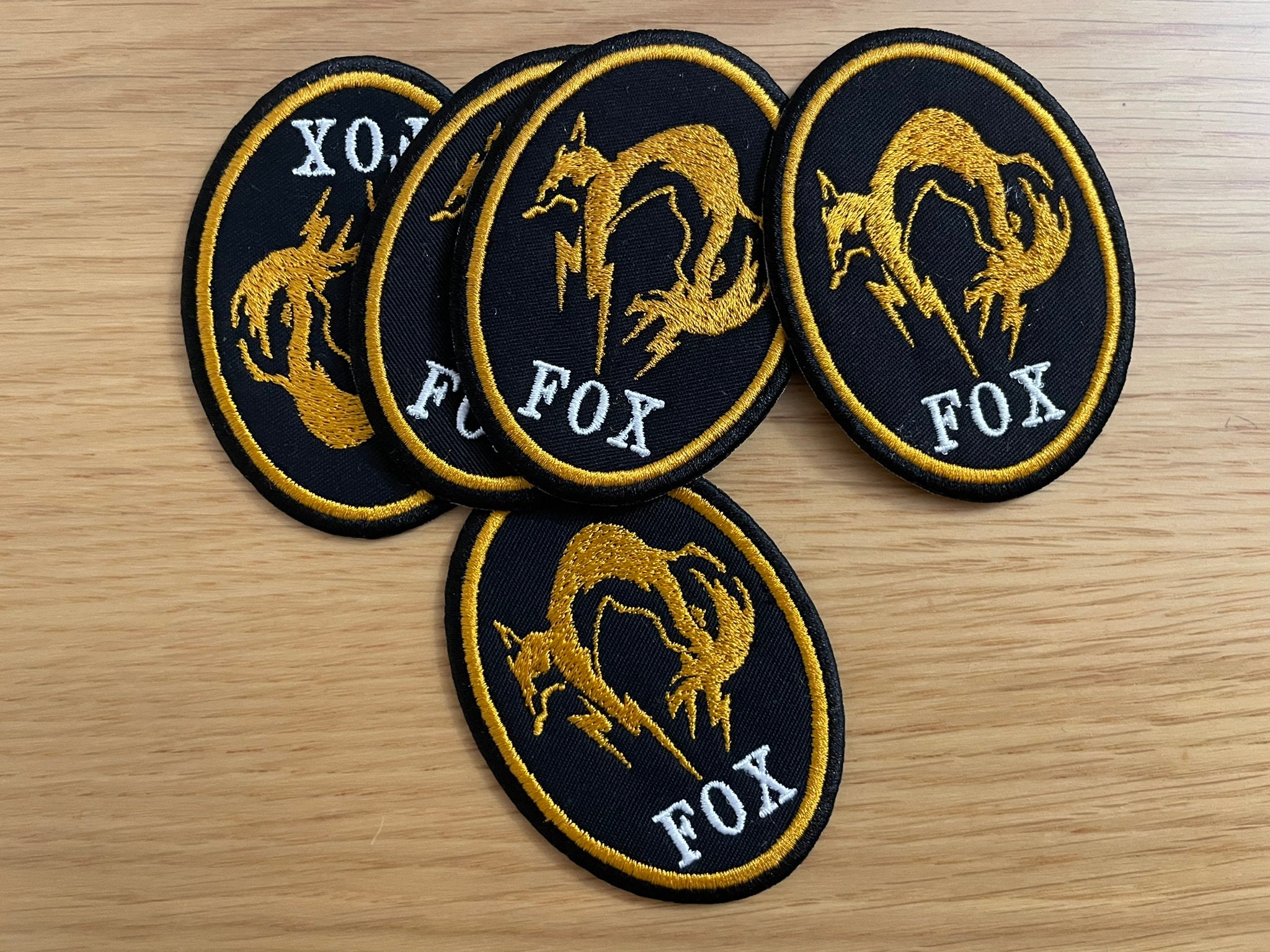 FOX - Metal Gear - Embroidered Patch - Iron/sew on - 85mm - Etsy