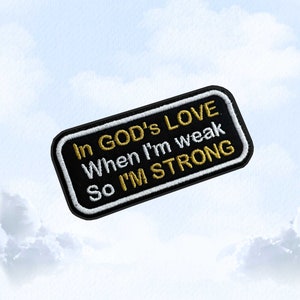 In God's Love - Gute Laune Aufnäher / Patch - Aufnäher zum aufbügeln