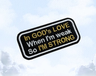 In God's Love - Gospel Patch - Embroidered Patch - Iron/Sew on