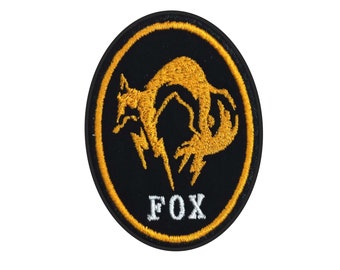 FOX - Metal Gear - Embroidered Patch - Iron/Sew on - 85mm