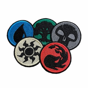 Mana Emblem - Embroidery Patches- 3 Sizes - Iron/Sew on image 2