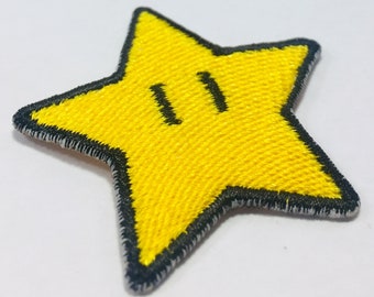 Set of 7 SM Power Ups - Mini Embroidered Patch Iron/Sew on - 4cm