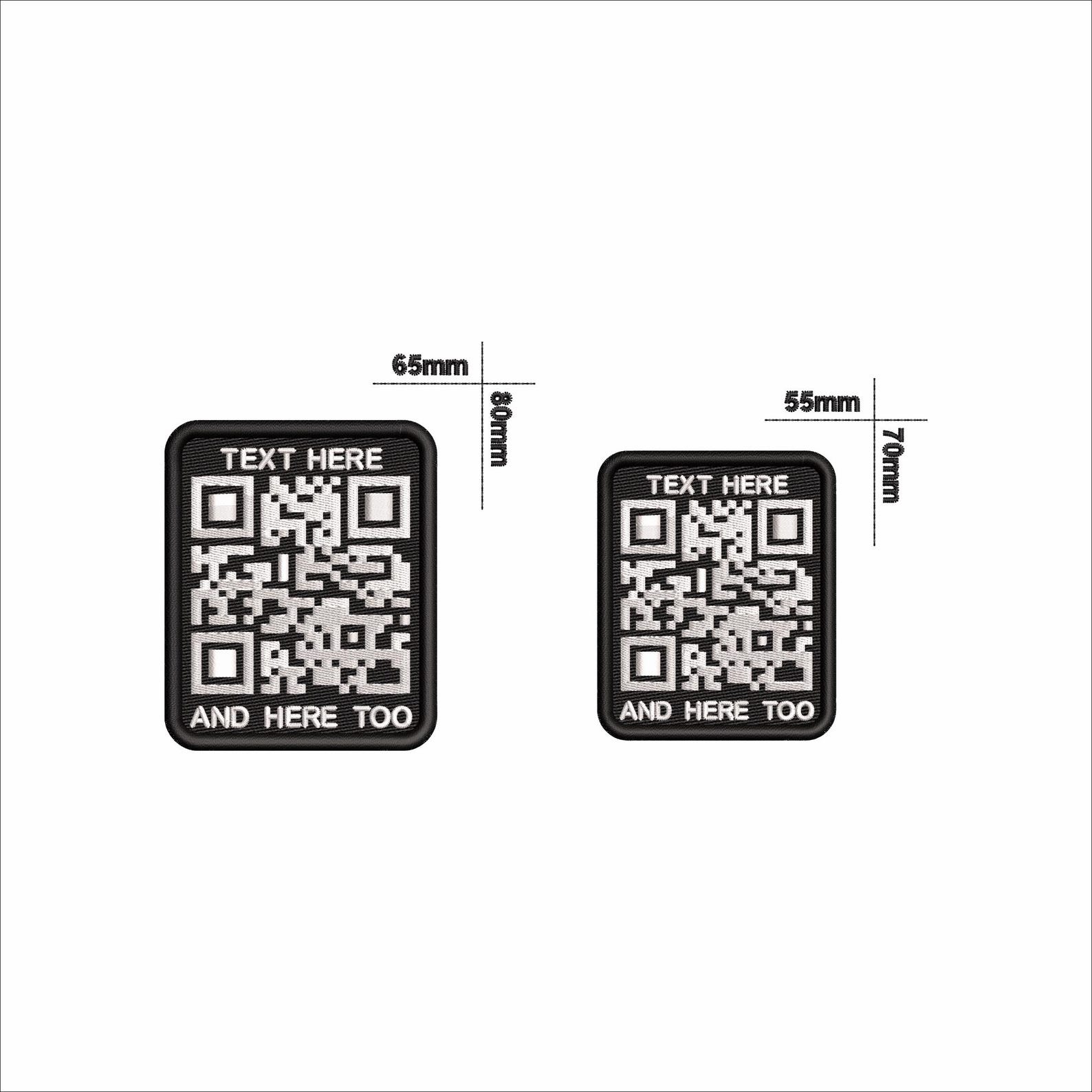 Custom Embroidered QR Code Patch: Iron On/hook & Loop - Etsy