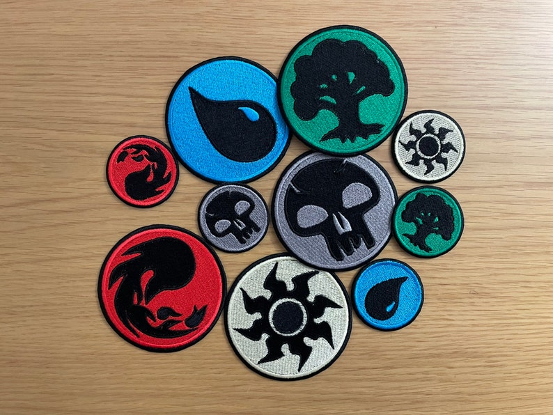 Mana Emblem - Embroidery Patches- 3 Sizes - Iron/Sew on image 9