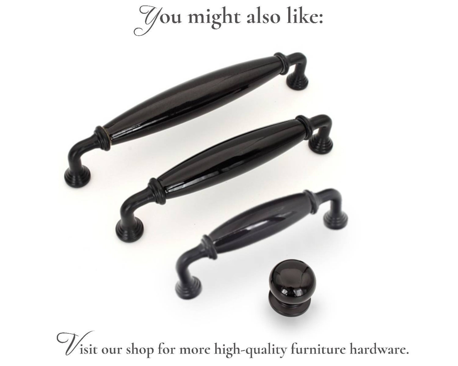 Black and White Drawer Pulls 96 128 160 3.75 5 Etsy UK