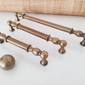 Cabinet Pulls 8.8&quot; 12&quot; 12.6&quot; 224 305 320mm Cabinet Handles Antique Bronze Pulls, Kitchen Hardware, Long Handles, Farmhouse Knobs and Pulls