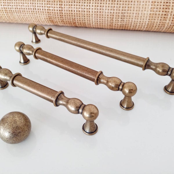 Cabinet Pulls 8.8" 12" 12.6" 224 305 320mm Cabinet Handles Antique Bronze Pulls, Kitchen Hardware, Long Handles, Farmhouse Knobs and Pulls