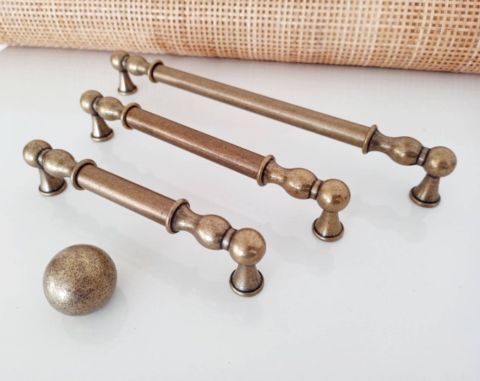 Cabinet Pulls 8.8" 12" 12.6" 224 305 320mm Cabinet Handles Antique Bronze Pulls, Kitchen Hardware, Long Handles, Farmhouse Knobs and Pulls