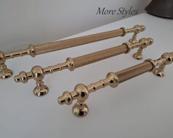 Gold Cabinet Handles - Chrome Drawer Pulls
